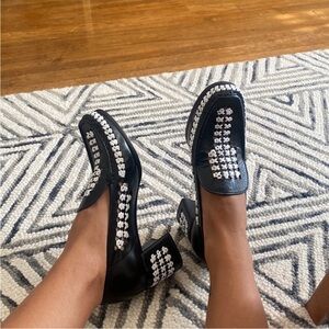 Tory Burch Black and White Heels with Modern Elegance